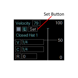 Set button controller panel