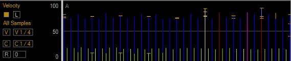 Controller panel velocity view