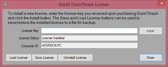 Install license