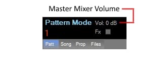 Master mixer volume