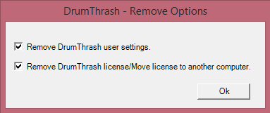 Remove user settings